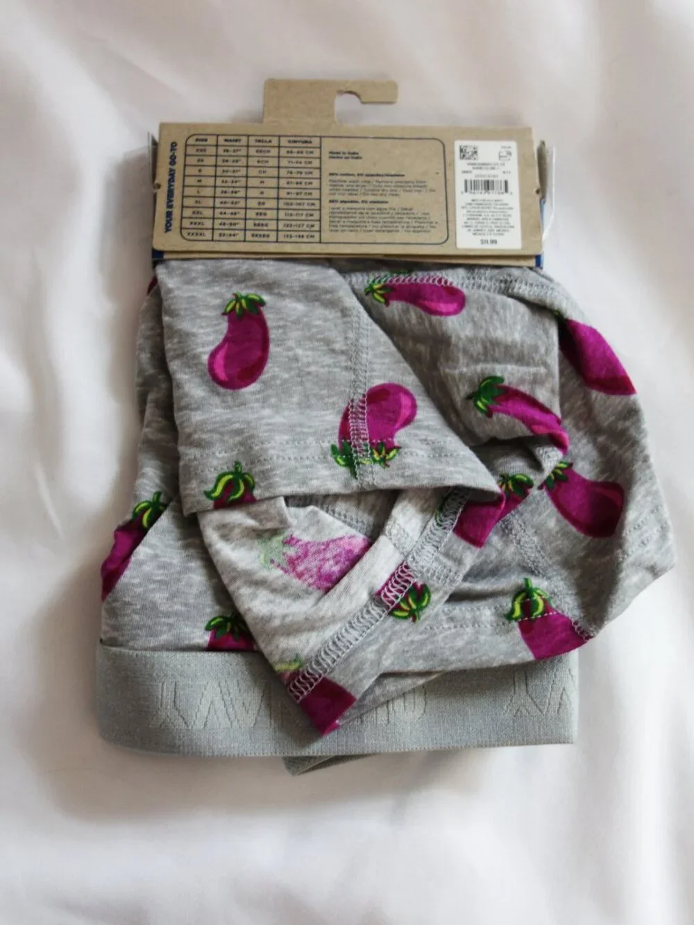 Old Navy Men's Soft-Washed Boxer Briefs -- 6 inch inseam (XXL) Eggplant NWT!